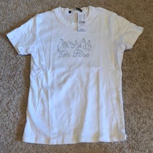 NWT Brandy Melville Bedazzled Tee